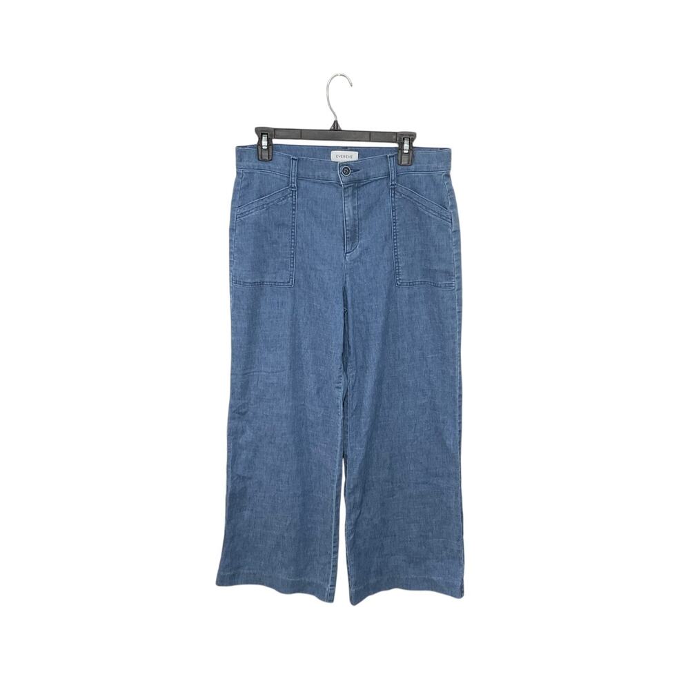 EVEREVE Beth Wide Leg Pants Size 29 Lightweight Hemp Blend - Picture 2 of 6